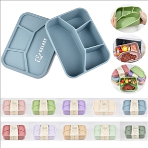 BPA-Free Leak Resistant Silicone Portable Bento Box